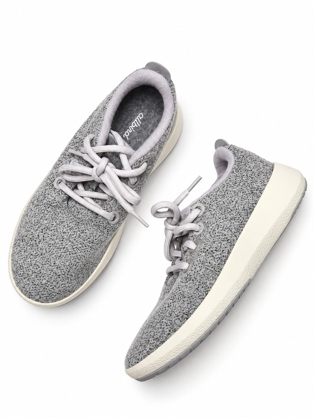 Allbirds Size 7 Wool Runners - Light Gray